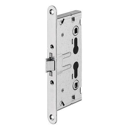 Hafele H65.02 Mızraklı Gömme Kapı Kilidi Mat 65/24mm
