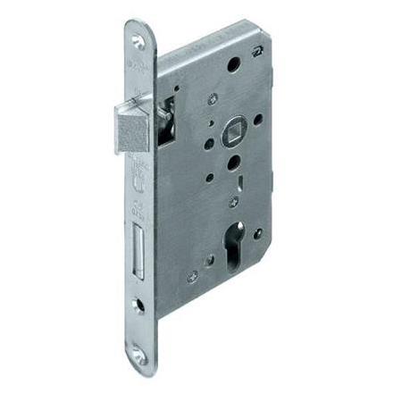 Hafele H65.01 Gömme Kapı Kilidi Yangın Dayanımlı Barelli Tip Paslanmaz Çelik Mat 65/20mm Sağ