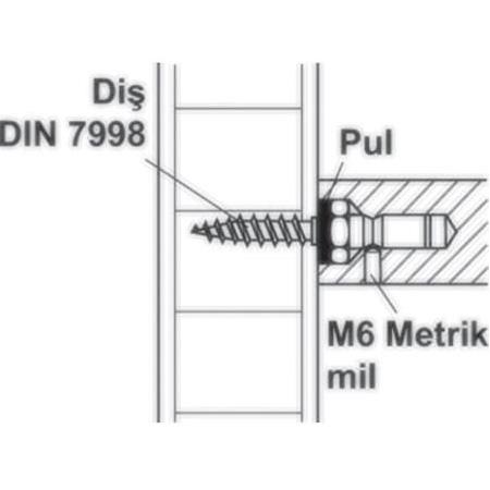 Hafele Çekme Kapı Kolu Bağlantı Elemanı Gizli Tek Taraflı 40-62mm