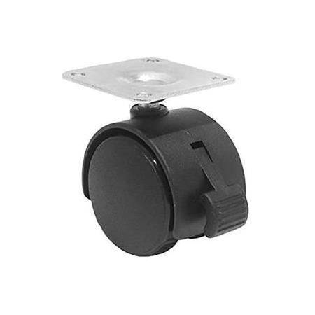 Hafele ROLLER05 Mobilya Tekerleği Frenli plaka Ø50x62mm