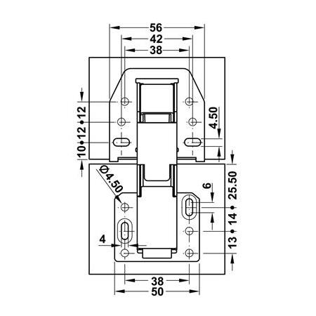 Hafele Ch300 Karavan Kalkar Kapak Menteşe Frenli