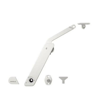 Hafele FREE FLAP H 1.5 Kalkar Kapak Makas Seti D Beyaz Sol