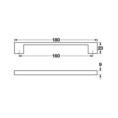 Hafele Han Kulp Parlak Krom 160 mm