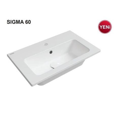 Hafele SIGMA 60 Lavabo,parlak beyaz,600x360mm