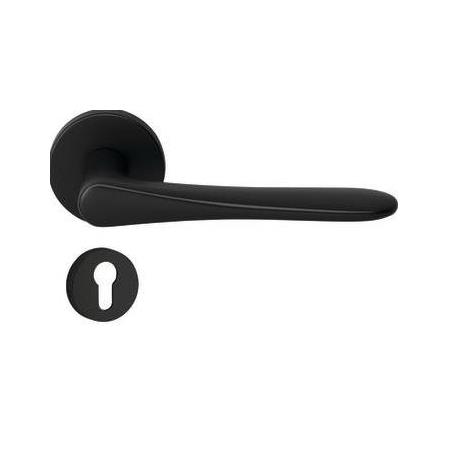 Hafele Yana Kapı Kolu Seti PC Mat Siyah