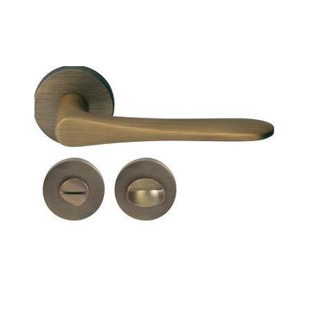 Hafele Yana Kapı Kolu Seti WC Antik Bronz