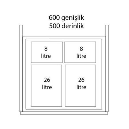 Hafele ONE2FIVE Asma Çerçevesi 600mm (Moovit)