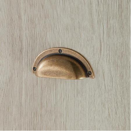 Hafele Lamont Kabuk Kulp Antik Bronz 64 mm