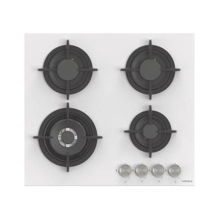 Hafele ORION II 60cm Cam 4 Gözlü Ocak Gazlı Döküm Izgaralı Beyaz