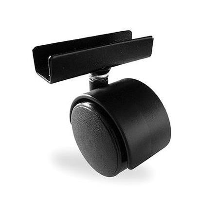 Hafele ROLLER04 Mobilya Tekerleği Frensiz Siyah Ø50x62mm