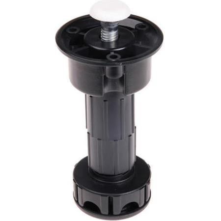 Hafele PFT01 Baza Ayağı Vidalı Siyah 100mm