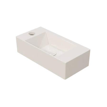Hafele NUVO Lavabo,sol,parlak beyaz,510x250mm