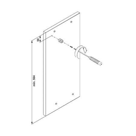 Hafele Boxy Çamaşır Sepeti 230x260x500 Parlak Krom