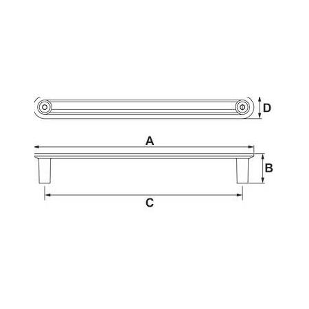 Hafele Oly Mobilya Kulpu Mat Siyah 160mm