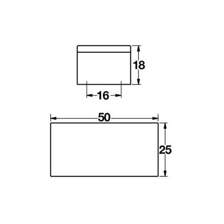 HAFELE COSY JR Düğme kulp parlak krom 16mm