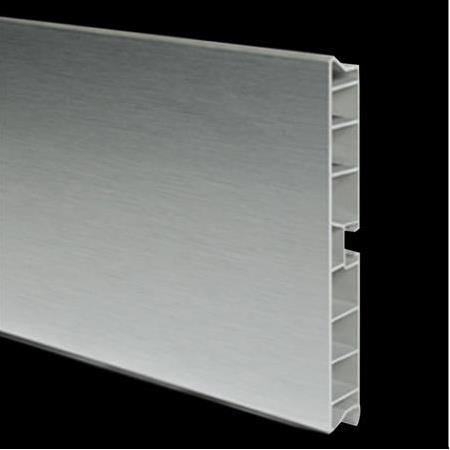 Pvc Baza Profili Metalik Gri Kaplamalı 10x250 cm