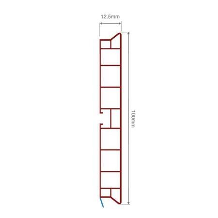 Pvc Baza Profili 150 mm Metalik Gri Kaplamalı