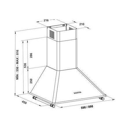 Hafele VINTAGE Ankastre Davlumbaz Krem Piramit 90cm