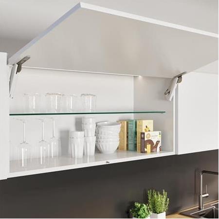Hafele FREE SPACE 1.8 Bas-Aç Model D Beyaz/Nikel