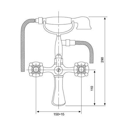 Hafele Rossana Banyo Armatürü Parlak Pirinç