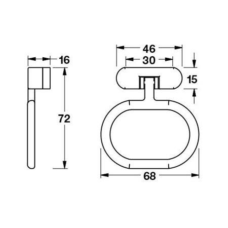 Hafele Hendel Sarkaç Kulp Parlak Prinç 32 mm