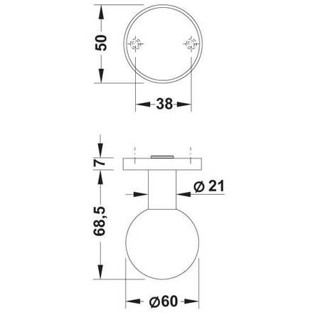 Hafele Pomoli Topuz Kapı Kolu Antik Bronz