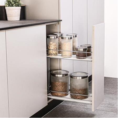 Hafele Nante Plus Tezgah Altı Kiler 300mm Gümüş Gri Sağ