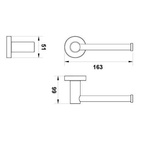 Hafele Ozo Tuvalet Kağıtlık Parlak Krom